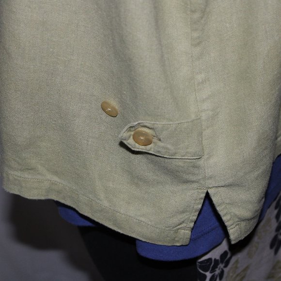 Christopher Banks 3 piece capris -size L sage - Picture 7 of 11